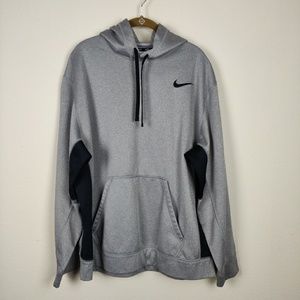 Nike thermafit gray black athletic hoodie